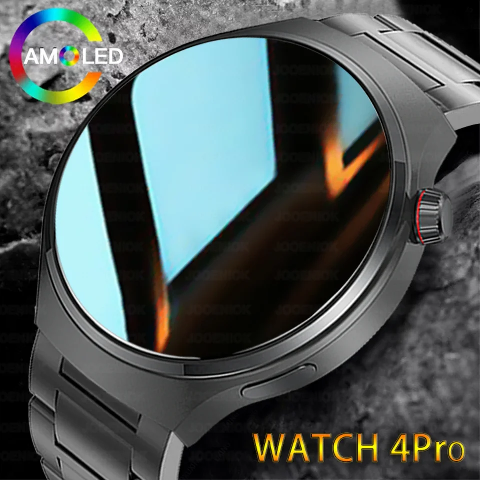 

Часы 4 Pro Спортивные Смарт-часы Мужчины 360*360 AMOLED HD Экран Сердечный ритм Bluetooth Вызов IP68 Водонепроницаемые Музыкальные SmartWatch 2025 Новинка