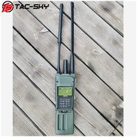 TS TAC-SKY AN/PRC 163 Harris Military Radio Dummy Virtual Box for KENWODD Plug Walkie Talkie