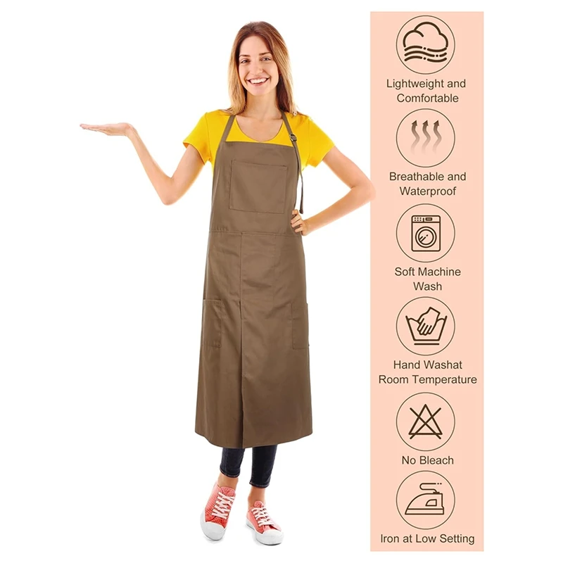 2 Pcs Pottery Split Leg Aprons Ceramics Aprons Split Leg Long Pottery Aprons For Women Men DIY Ceramic Pottery Art