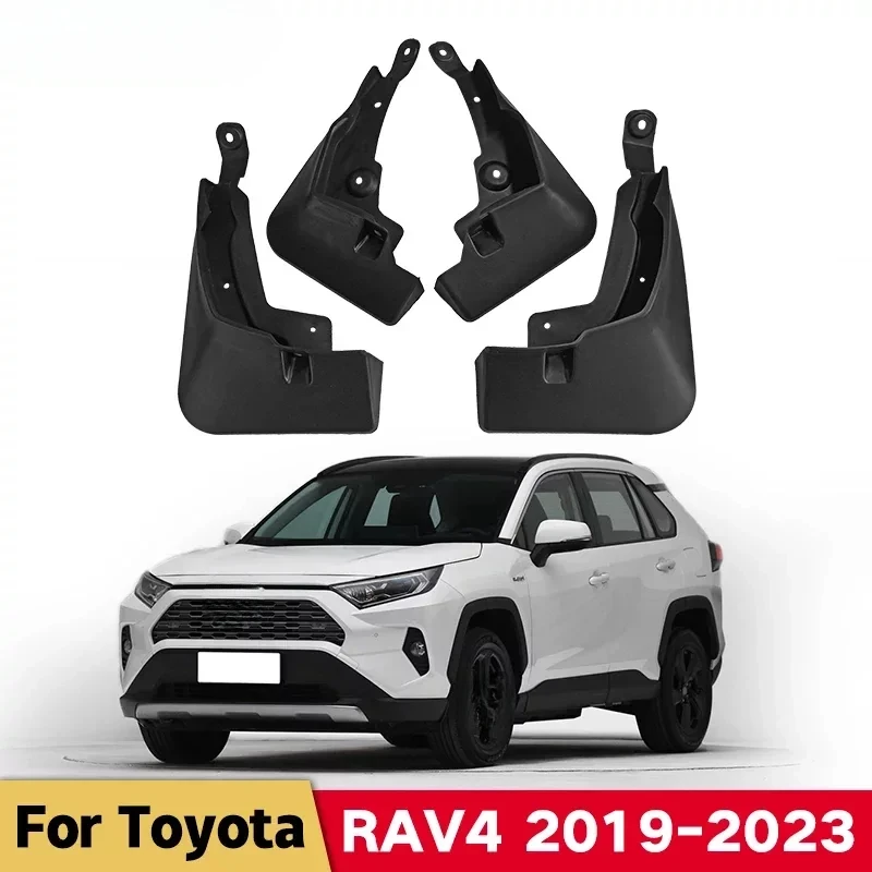 Car Fender Mud Flaps For Toyota RAV4 2019-2023 Hybrid XA50 2022 Splash Guards MudFlaps Front Rear Mudguards  Auto Accessories