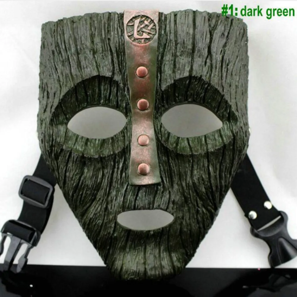 Halloween Loki Resin Masks Jim Carrey Venetian Mask The God of Mischief Masquerade Replica Adult Children Cosplay Costume Props