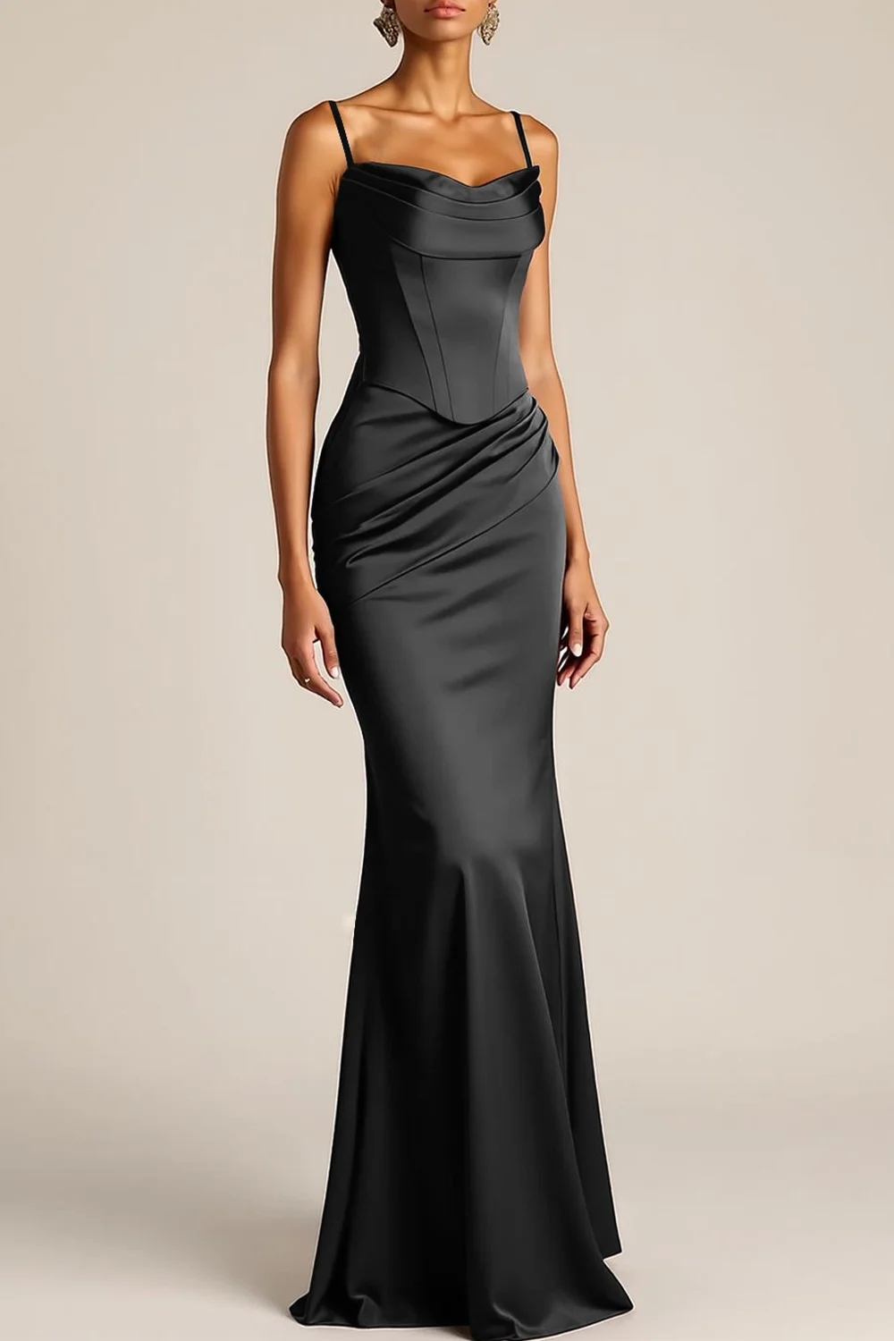 High Quality Customized Strapless Backless Thin Suspenders Sleeveless Floor Length Robe Pour Mariage Invité Evening Dresses