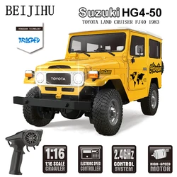 Suzuki 1:16 GH4-53 Toyota FJ40 RC Car z zestawem przyczepy HG4-50 4WD Elektryczna szybka ciężarówka terenowa Zabawki dla dzieci Prezent