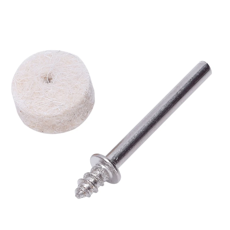 2000Pcs Wool Felt Polishing Buffing Round Wheel Tool + 4 Shank For Dremel Rotary