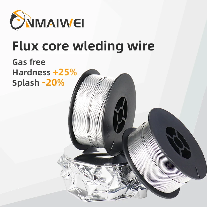 1kgs Gasless MIG Welding Wire 0.8mm 1.0mm Flux Cored Self Shield No Gas E71T-GS Iron Carbon Steel Wire For mig welding machine