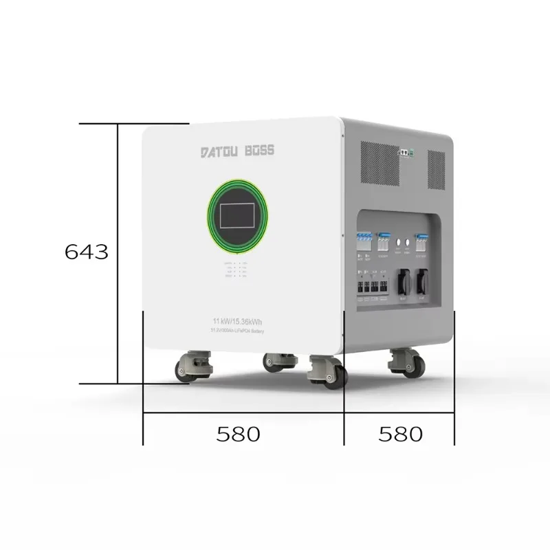 بطارية DATOU BOSS الجديدة عبر الإنترنت 11kW/15.36kWh 51.2V/300Ah LiFePO4 الكل في واحد عاكس تخزين الطاقة المنزلي #2