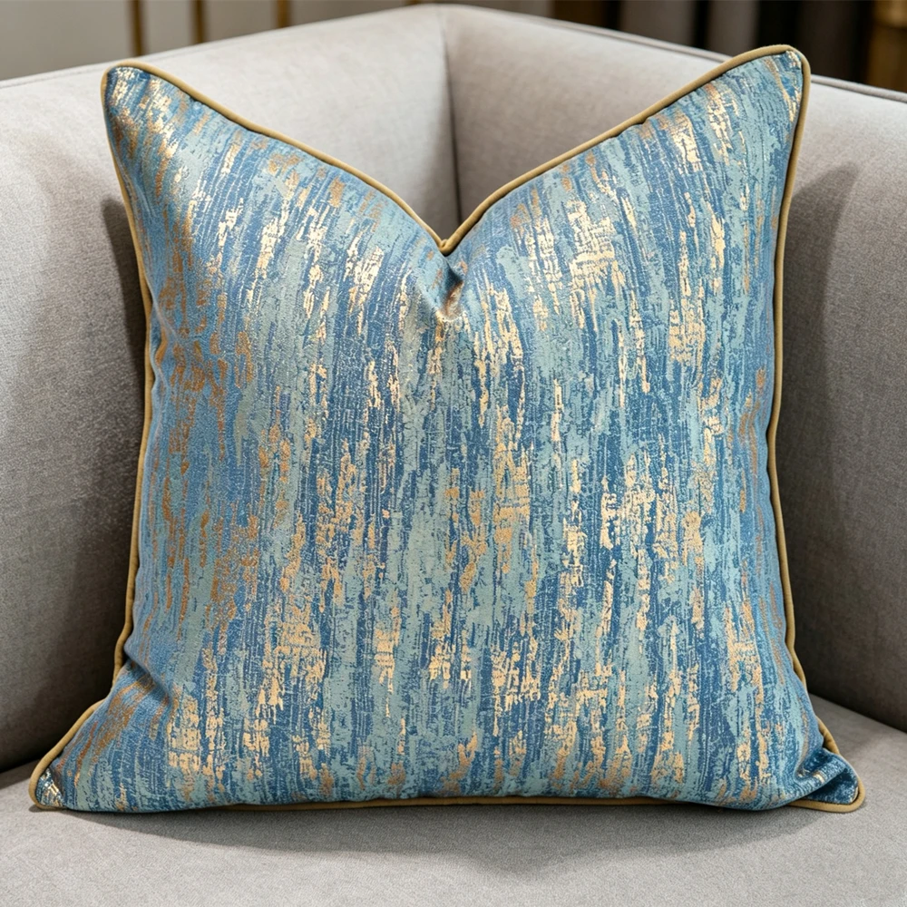 Modern Luxury Jacquard Woven Fashion Pillow Covers Square Hotel Living Room Home Decor Sofa Armchair Cushion Cover 1 Piece Pack