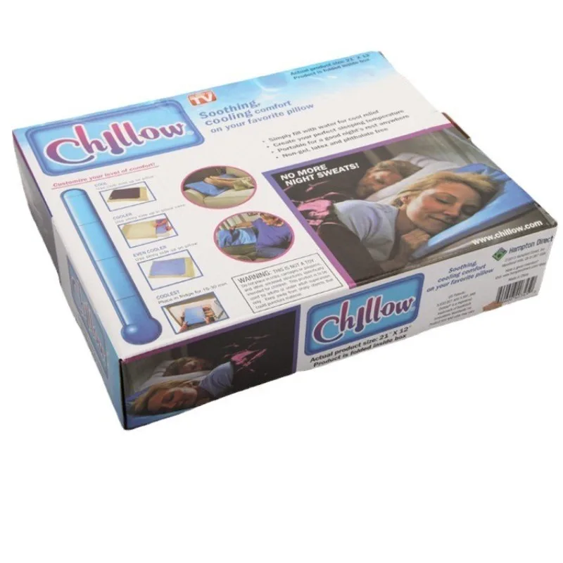 Self-cooling Gel Sleep Pillow Pad Pressure-resistant Waterproof PVC Lower Head Temperature Night Heat Relief Hot Sleepers view 5