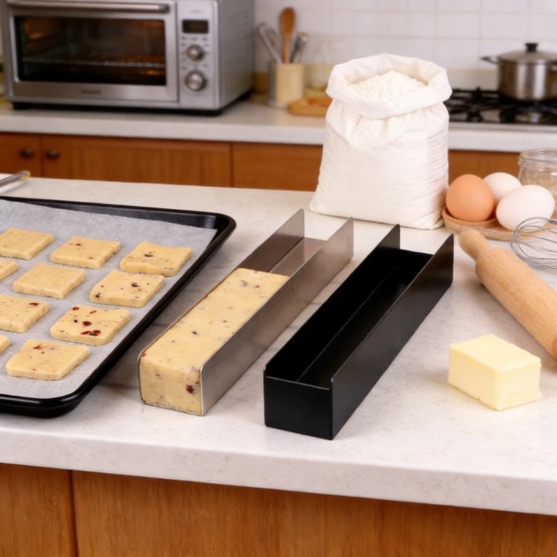 

Форма для печенья «Кранберри» U-образная, длинная прямоугольная, для домашней выпечки, приспособление для формовки печенья для пекарни