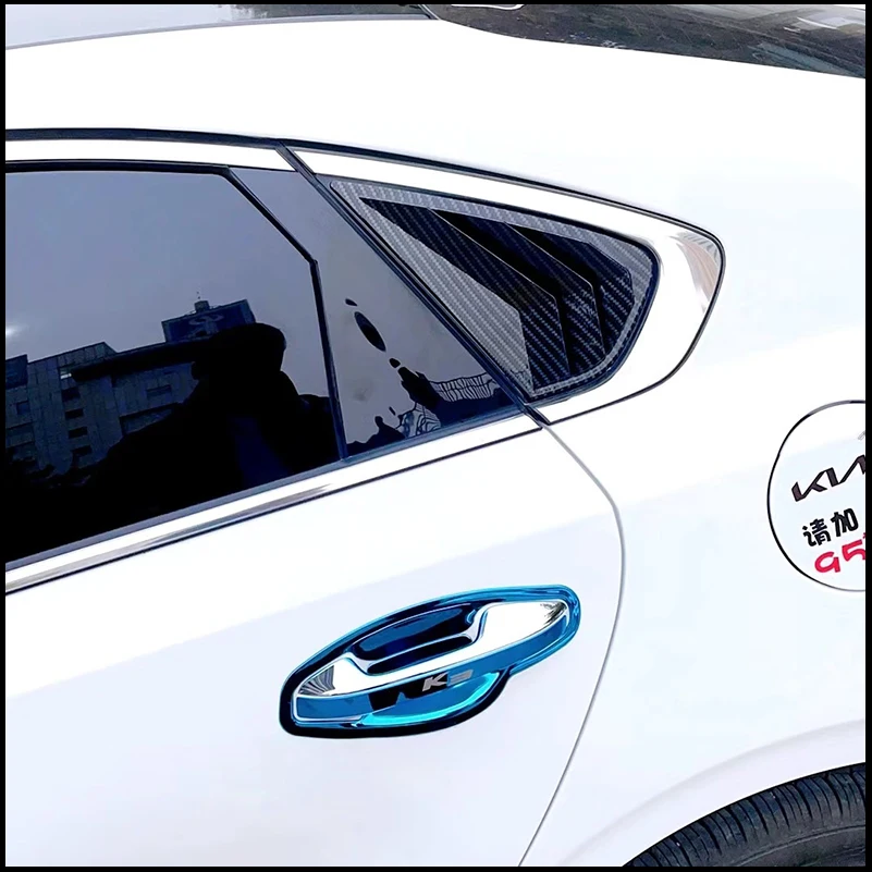 

Car Styling For KIA Cerato Sedan 2019 2020 2021 2022 Rear Window Blind Shades Louver Frame Vent Sill Molding Cover Sticker Trim