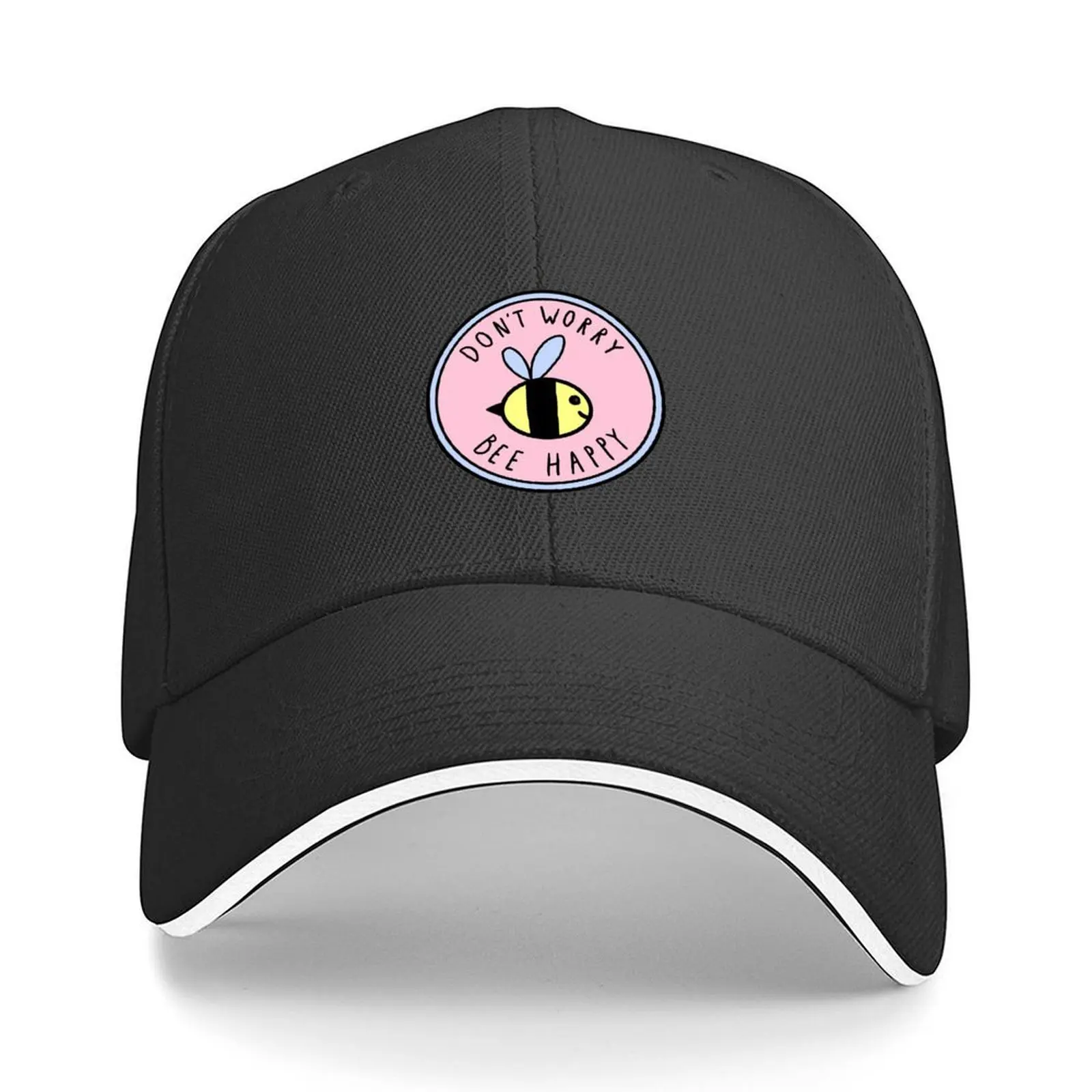 

Don't Worry Bee Happy Baseball Cap Dropshipping New In The Hat Luxury Cap funny hat Women Beach Fashion Men's