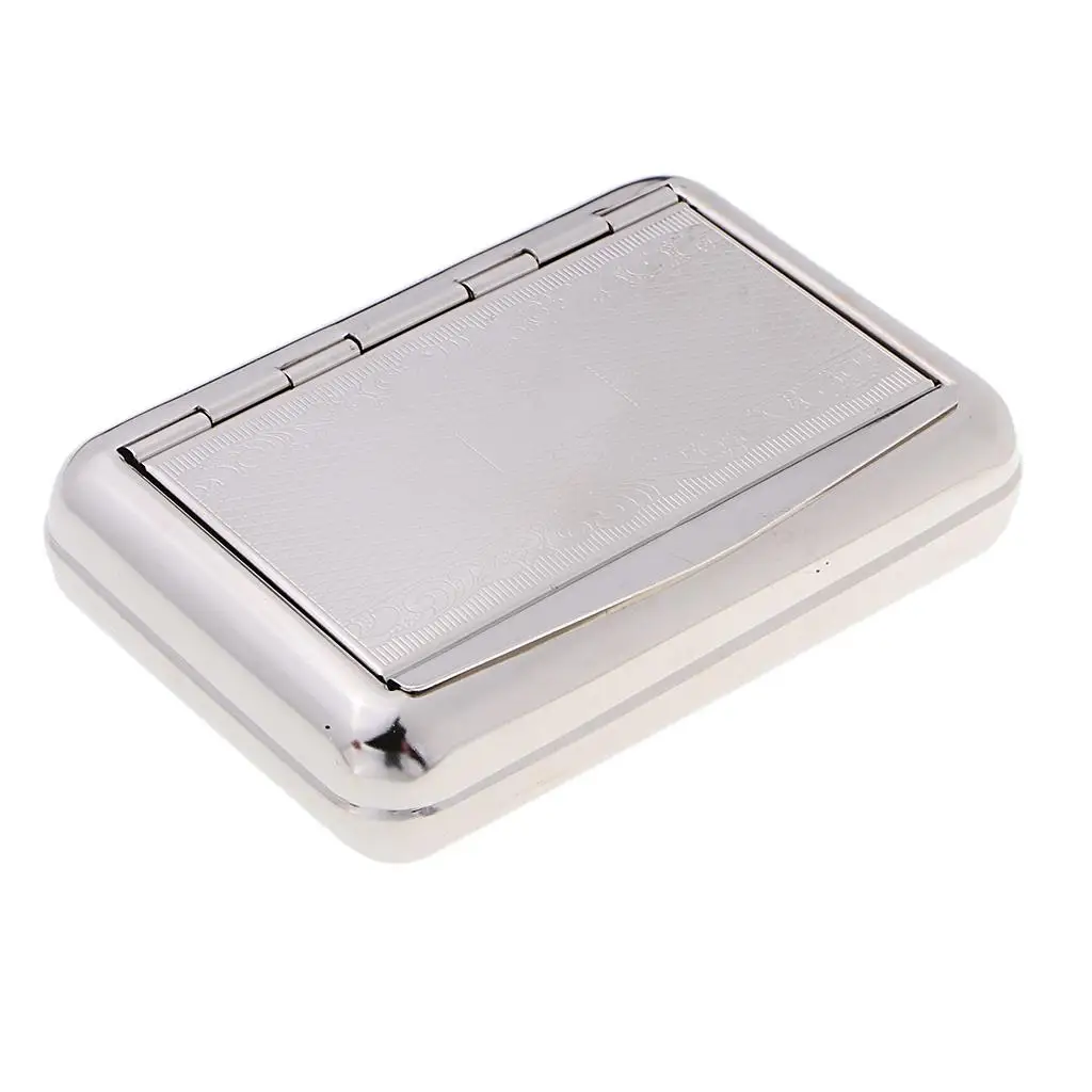 Silver Tobacco Smoke Storage Case Moisturize Box Pipe Tobacco Holder Cigarette Storage Case for Fathers Day Gift