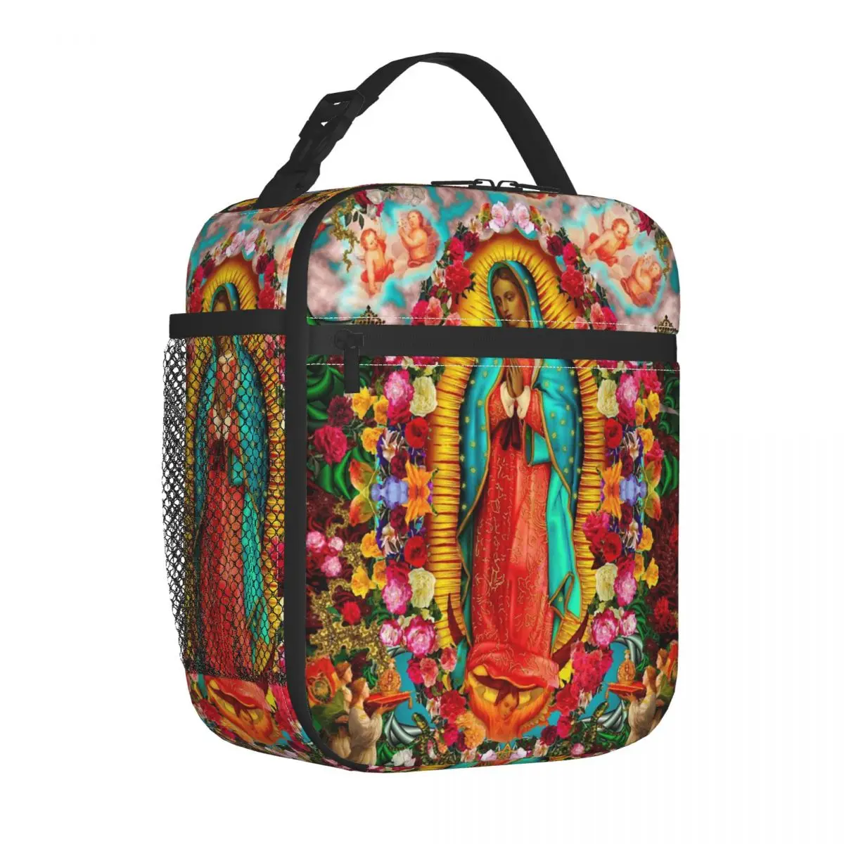 Bolsa de almuerzo con aislamiento de la Virgen María, bolsa térmica Contenedor de comida a prueba de fugas, fiambrera, Tote, niña, niño, escuela, viaje