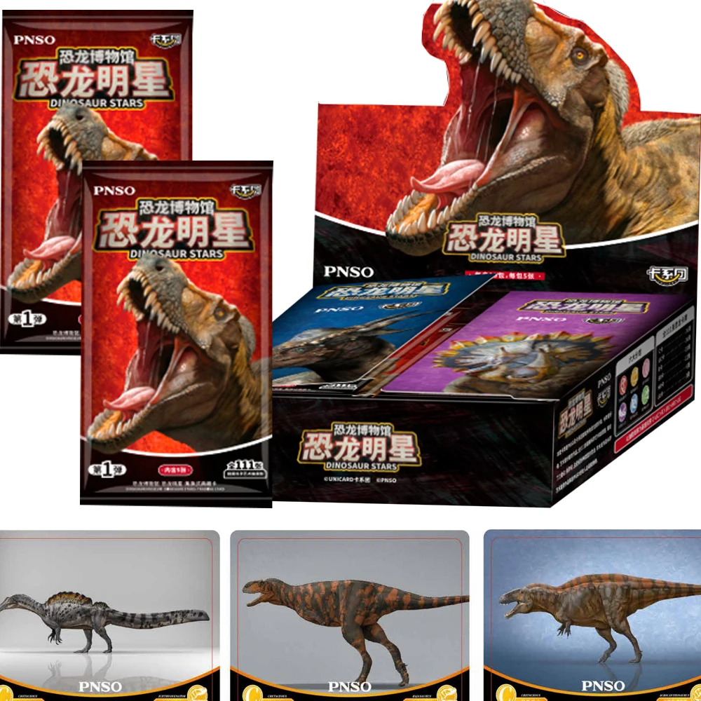 Dinosaur Stars Collection Cards for Enthusiast The Triassic Jurassic Cretaceous Period Various Types of Dinosaurs Cards Gifts