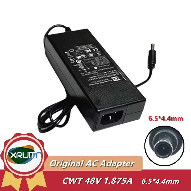 Original CWT 2AAL090R 48V 1.875A 90W AC DC Adapter Charger For DAHUA POE Network Hard Disk Video Recorder NVR Monitoring Adaptor