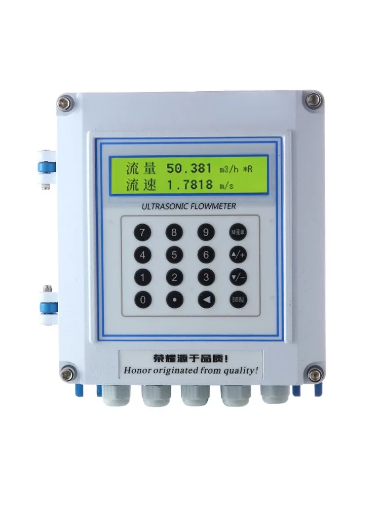 Enned Non-Contact External Clamp External Sticking Ultrasonic Flowmeter Split Fixed Patch Pipe Clamp Flow Meter