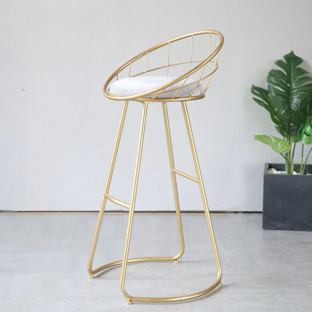 Design Chair Mid Century Furniture Metal Chairs Living Room Armchair Bar Stools For Kitchen Chaise Nordic Tabouret Beauty Salon