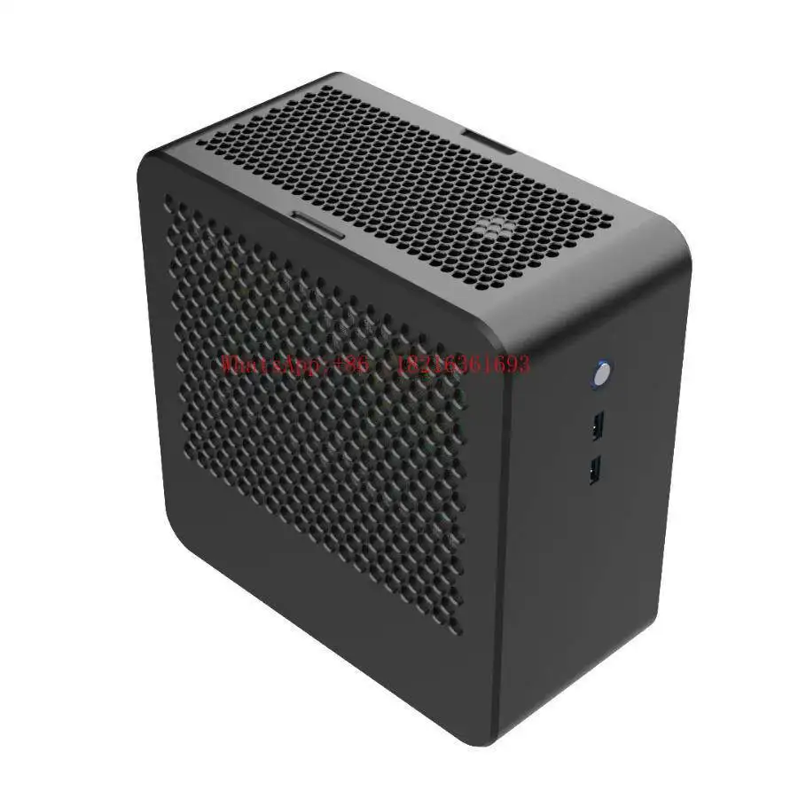 X230-SH All Aluminum Alloy 1U Mini ITX Chassis Desktop Single Display A4 MINI Portable Computer 5.8L