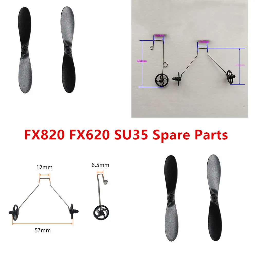 FX820 FX620 SU35 Pezzi di ricambio per aerei RC Pala dell\'elica/Treno di atterraggio/motore/sedile motore/sedile di atterraggio