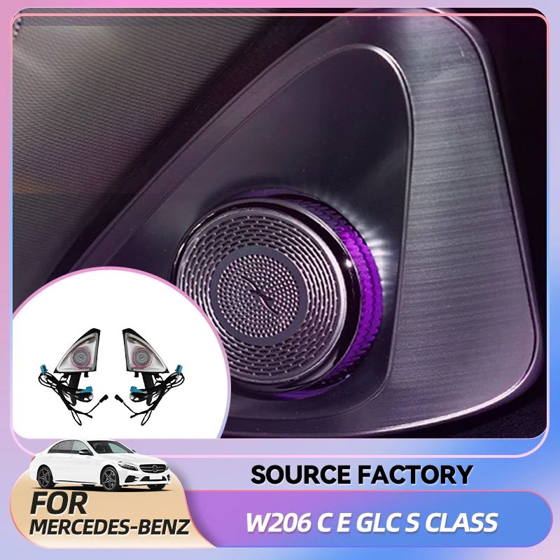 

Interior Stickers 64 Colors 4D Rotating Tweeter Speaker For Mercedes Benz W213 W205 X253 W222 W223 W206 C/E/GLC/S-Class Car 3D T
