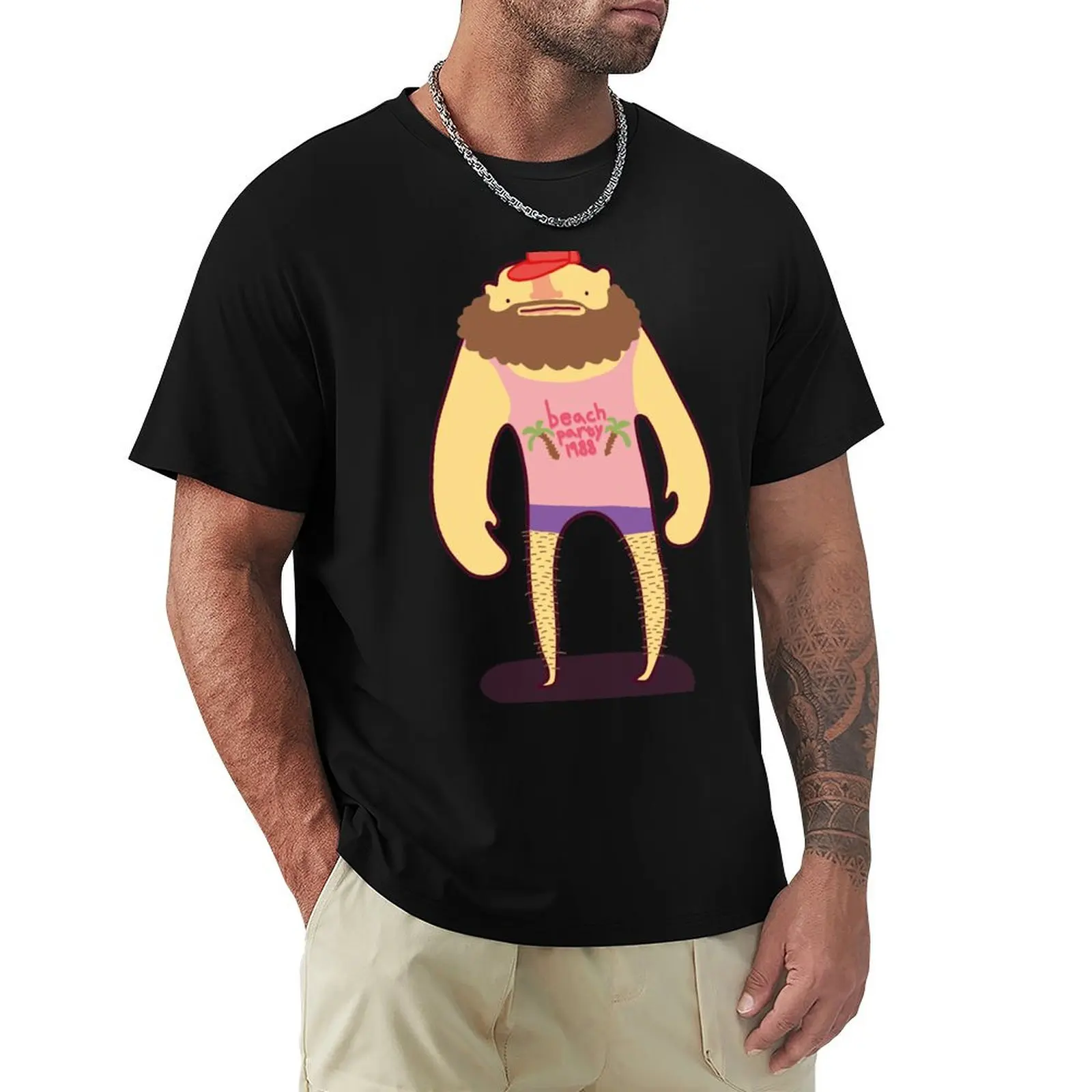 Mr Beach Party T-Shirt Street Fashion Casual Tee Shirt