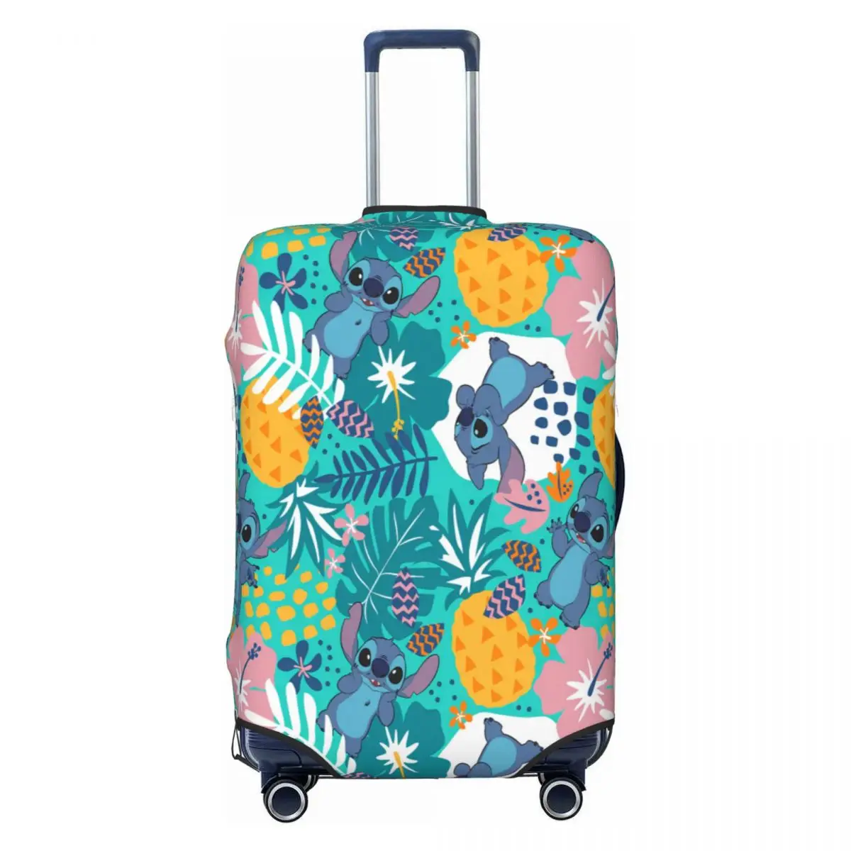 

Custom The Jungle Lilo Stitch Luggage Cover Protector Funny Animated Cartoon Travel Suitcase Covers for 18-32 Inch