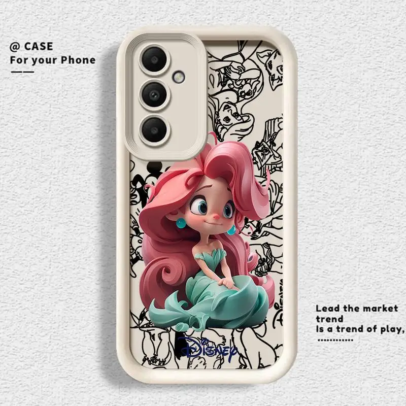 phone cases for Samsung Galaxy A55 A34 A25 A12 A35 A23 A24 A14 A54 A13 Angel Eye Ladder funda Cover Disney Super Cute Princess image 3