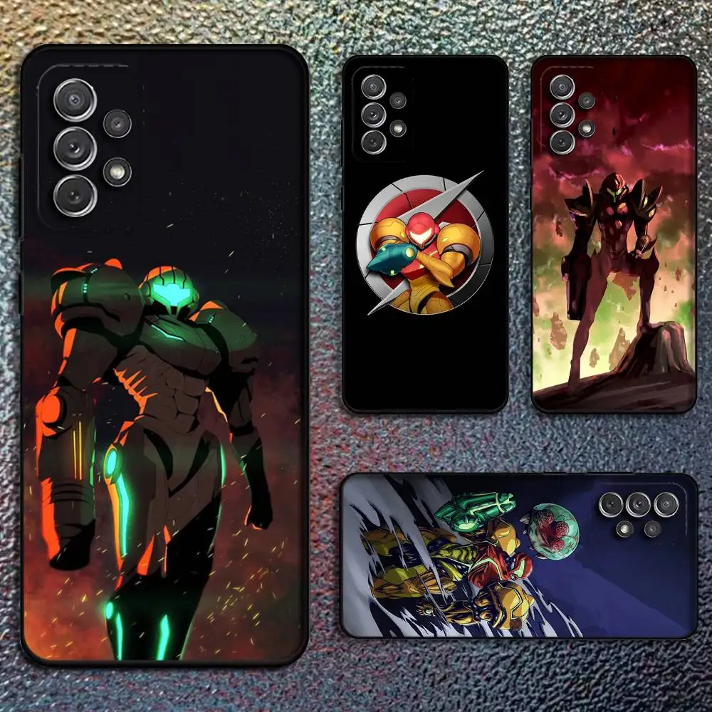 

Game M-Metroid Phone Case For Samsung S25,S24,S21,S22,S23,S30,Ultra,S20,Plus,Fe,Lite,Note,10,9,5G Black Cover