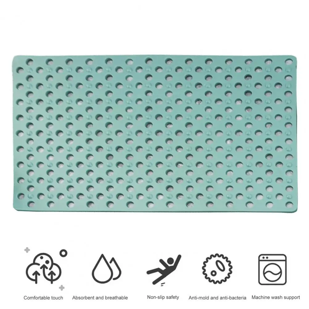 Bathroom Mat Non-slip Bathtub Mat with Suction Cups Durable Quick-drying Machine Washable Shower Mat for Ultimate Safety Comfort