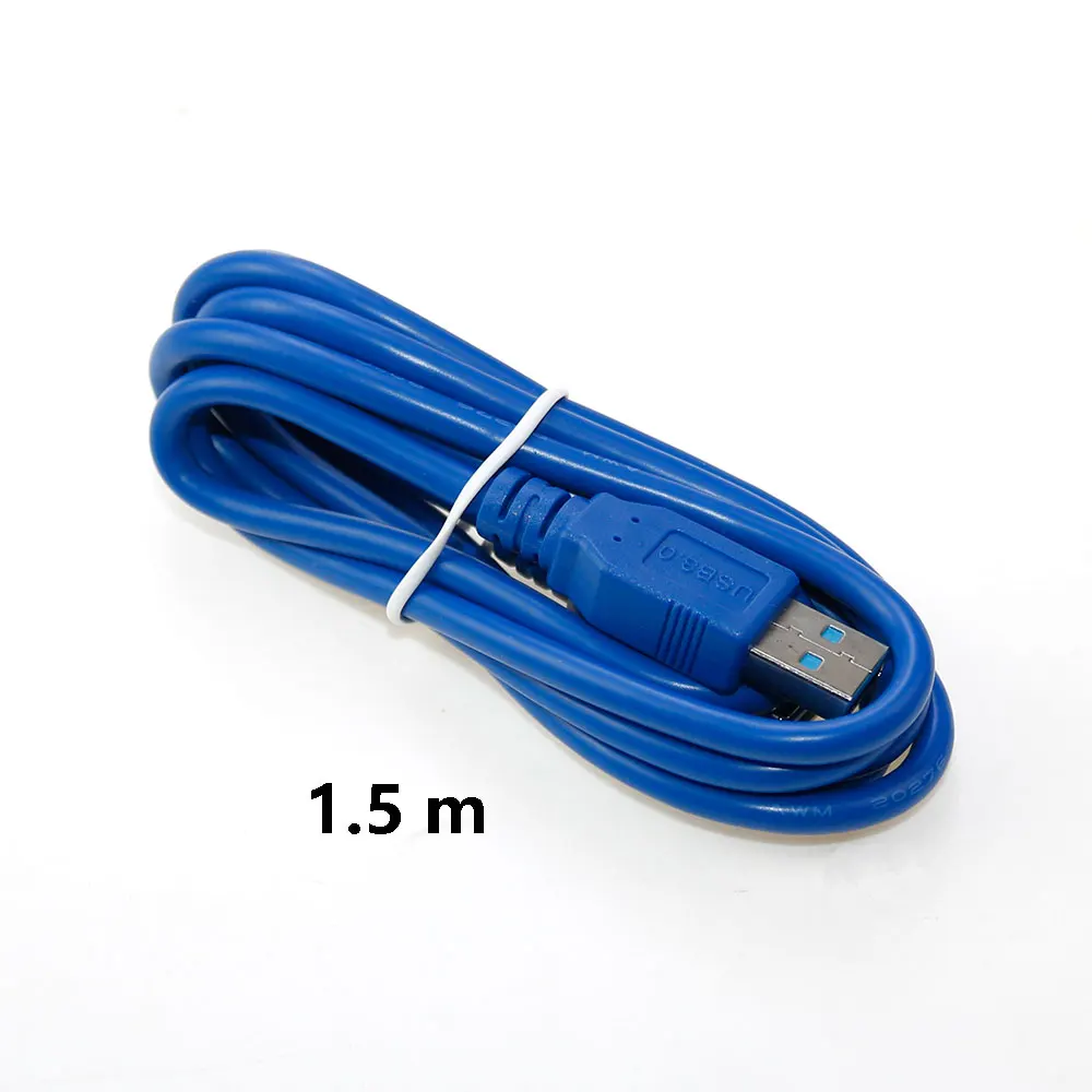 1 strip USB 3.0 Cables Male to Female 1.5m 3m 5m Data Sync USB 3.0 High Speed Extender Cord USB Extension Cable Blue