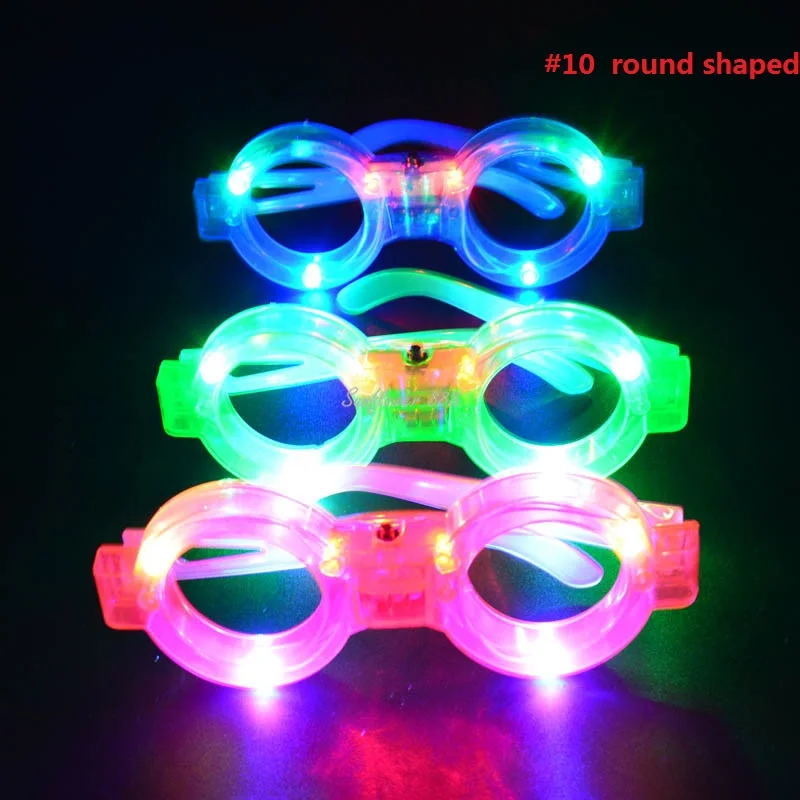 1pcs Star LED Light Up Toy Blinds Glasses Flashing Glow Men Women Sunglasses Party Gift  Birthday     Wedding Festival