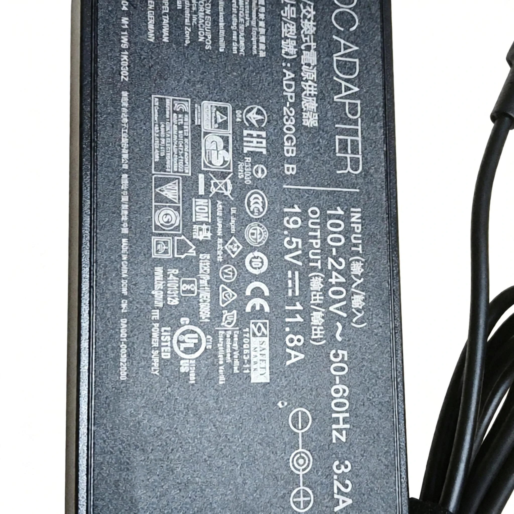 230W Laptop Power Adapter ADP-230GB B 19.5V 11.8A 6.0x3.7mm Center Pin Charger