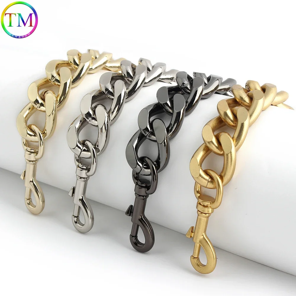 30-45-60-100cm 25mm Metal Aluminum Thick Bag Chains For Chain Charm Shoulder Bags Wallet Handle Handbag Strap Accessories