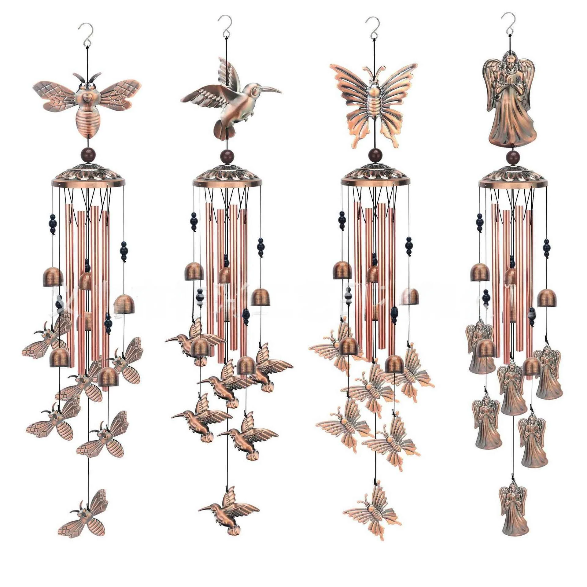 

Креативные металлические ветряные колокольчики в форме сердца, декоративные подвесные украшения для украшения двора и сада, уникальный подарочный предмет