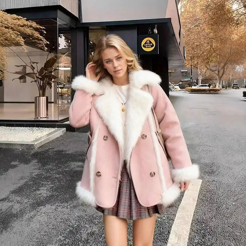 

2026 Autumn/Winter A New Fashion Versatile Casual Warm Outerwear Europe America Style Elegant Stylish Fur Short Coat For Women