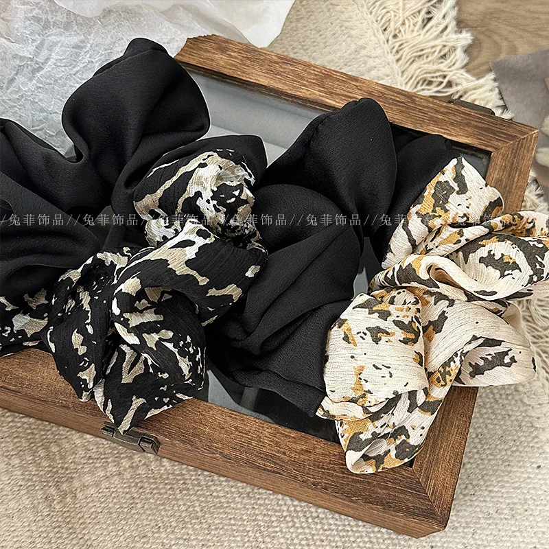 1PC Design Sense Hair Ring per donna Large Hair Scrunchie Satin Elastic Head Rope Female Simple Temperament Gum Hair Accessoires