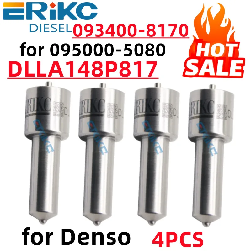 ERIKC DLLA148P817 093400-8170 Nozzle Diesel Parts DLLA 148P817 Inyector Common Rail Nozzle for 095000-5080, 095000 508#