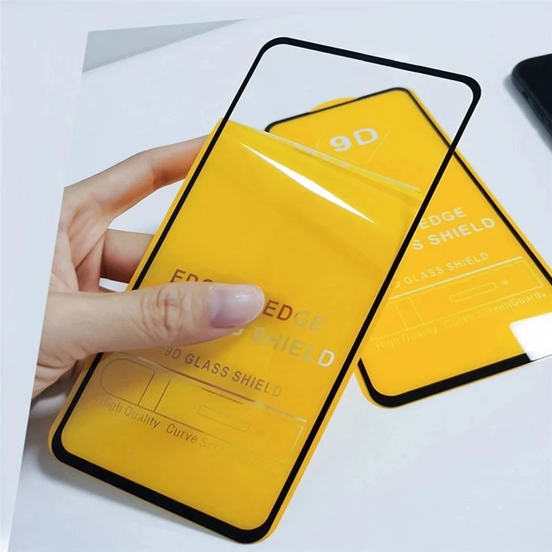 9D Full Cover Protective Glass For Realme 8 Pro 7 10 6 5 3i 5i 5s 6i 6s 7i 8i 8s C21 C21Y C25S C25Y C30 C33 C35 Screen Protector