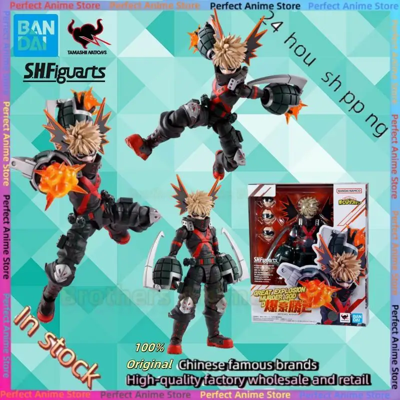 

In stock Bandai SHF My Hero Academia Bakugo Katsuki genuine joint movable anime figure
