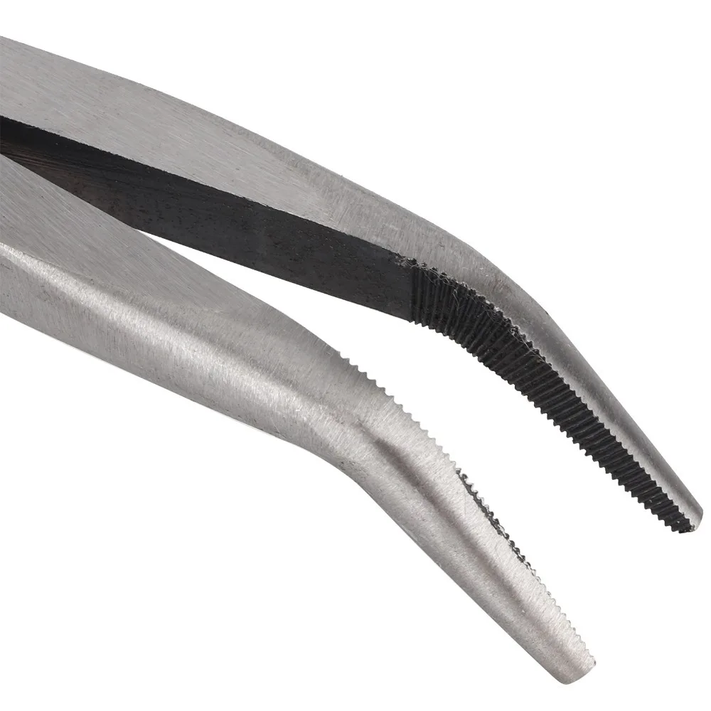 11 Inch Needle Nose Pliers Lengthened Type Ergonomic Grip Hand Tools Carbon steel Curved Needle Nose Long Reach Pliers Crafts