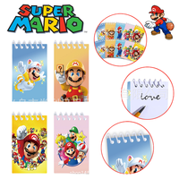 10pcs Super Mario Bros Weekly Planner Notebook Cartoon Mini Notepad Portable Student Journal Stationery Office School Supplies