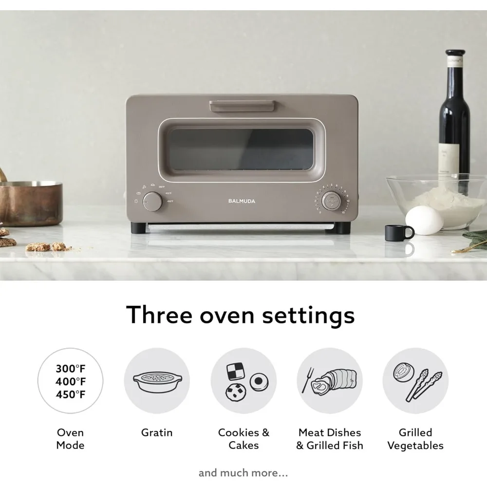 The Toaster | Steam Oven Toaster | 5 Cooking Modes - Sandwich Bread, Artisan Bread, Pizza, Pastry, Oven | Compact Design