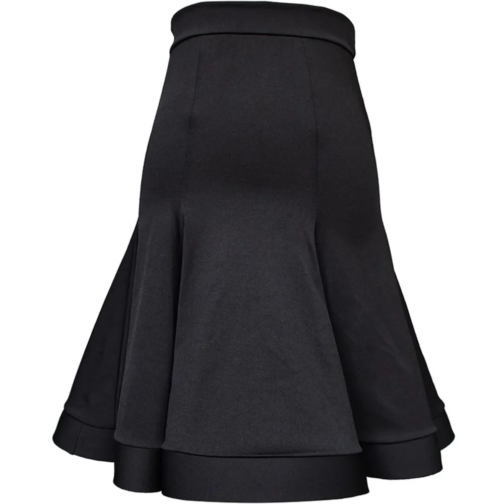 Women's Latin Dance Fishbone Half Skirt - Rumba Samba Dance Skirt for Women Training Dress Performance Wears