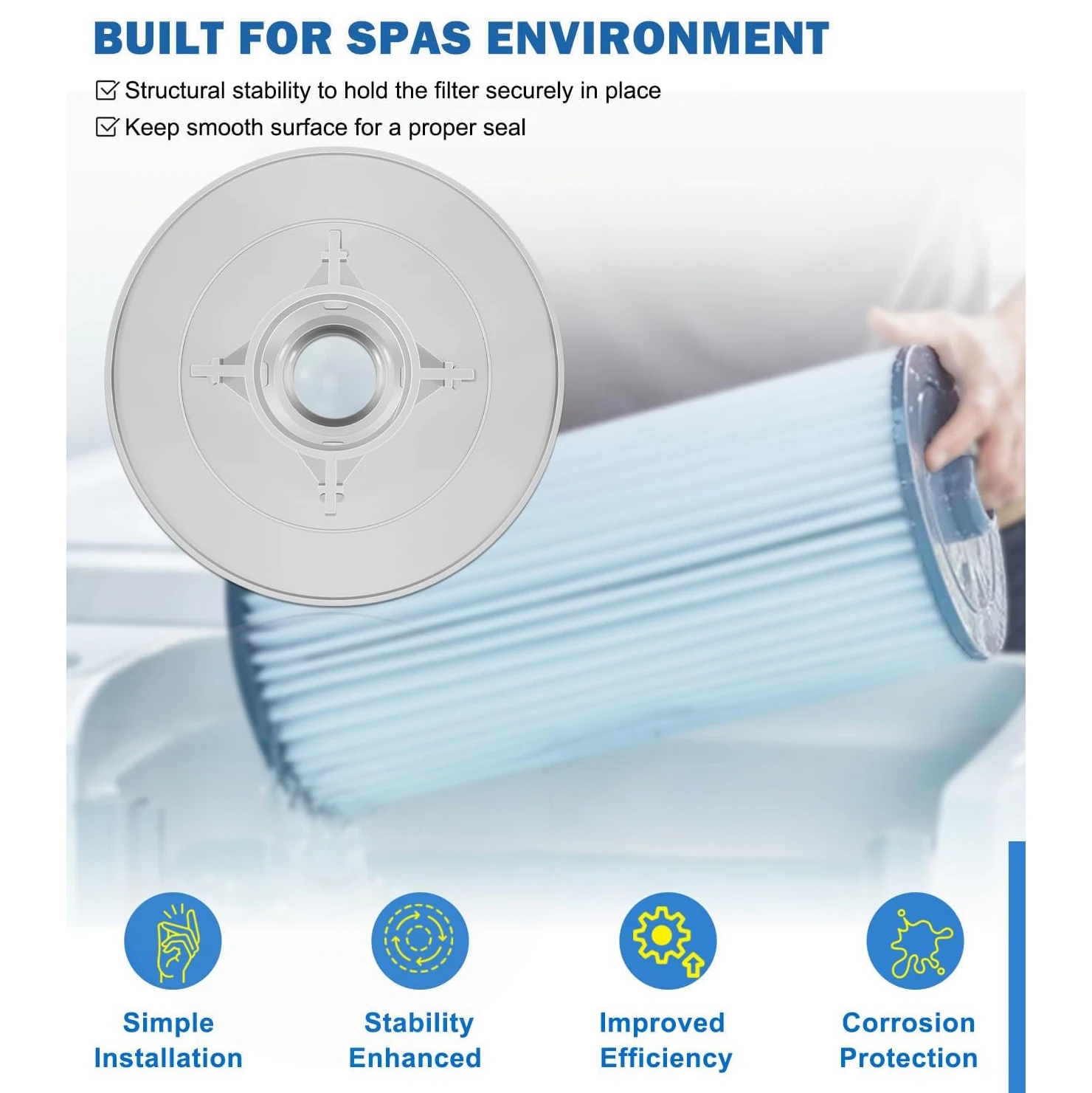 ANX 6540-503 Spa-Adapter für Sundance Microclean Filter 6540-501 & 6540-502, Whirlpool-Filterteile – Detail 4
