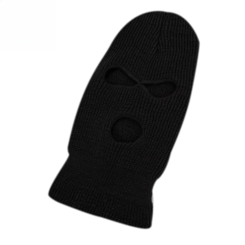 1 Stück Sturmhaube 3-Loch Ninja-Maske Winddicht Warm Modisch Elastisches Design für Motorradfahren Camping Rollenspiel – Detail 6