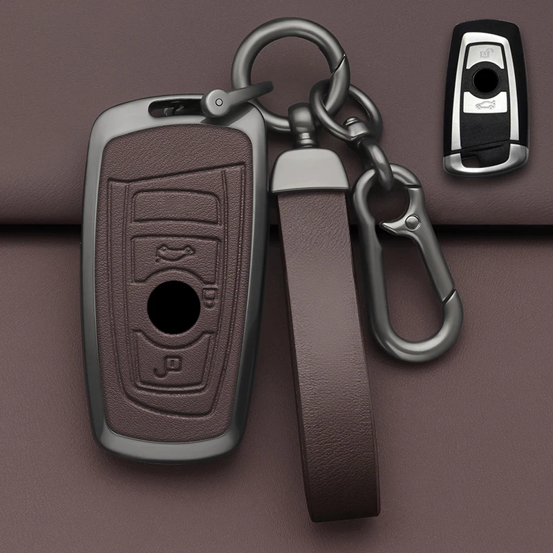 Legierung Stil Auto Schlüssel Fall Abdeckung Shell Fob Für BMW F20 F30 G20 F31 F34 F10 G30 F11 X3 F25 X4 I3 M3 M4 1 3 5 serie Zubehör – Detail 5