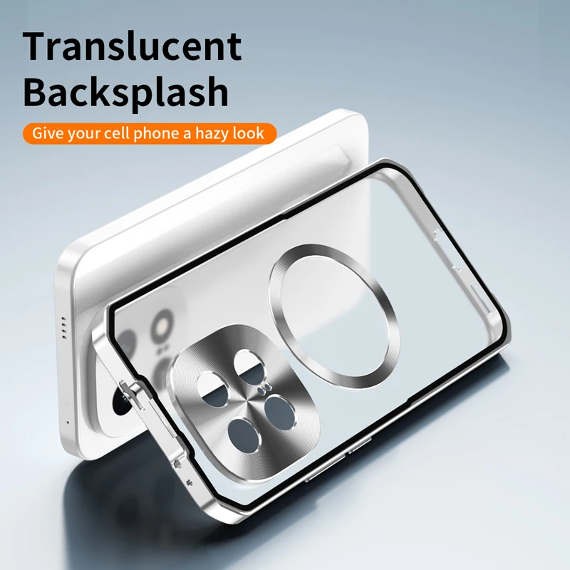 

For VIVO IQOO 15 Magnetic Case ELVEV Pioneer Series Detachable Alloy Frame Matte Translucent Hard PC Phone Cover