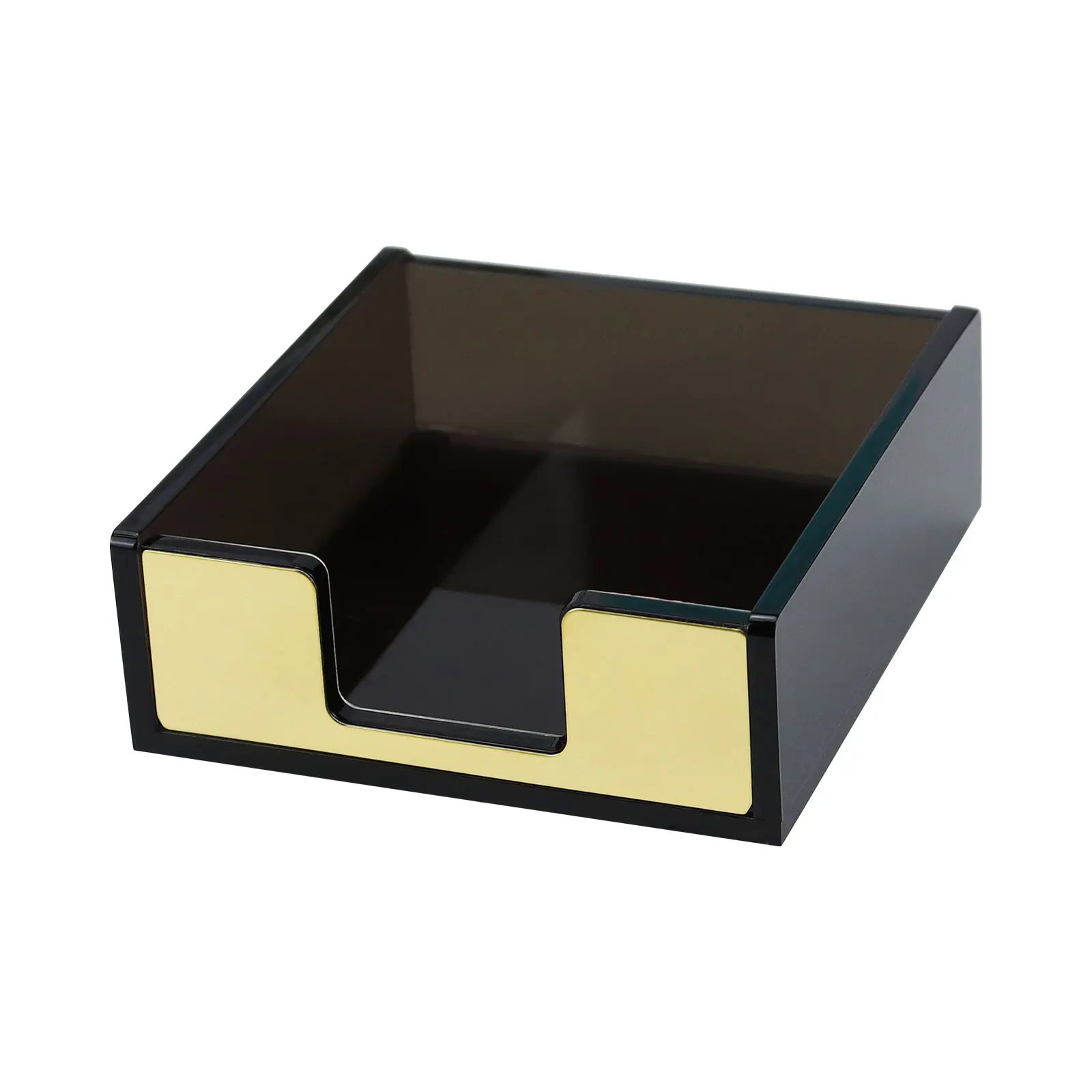 

MultiBey Sticky Note Memo Holder Desktop Office Supplies Accessories Storage Black Acrylic Office Stationery Supplies