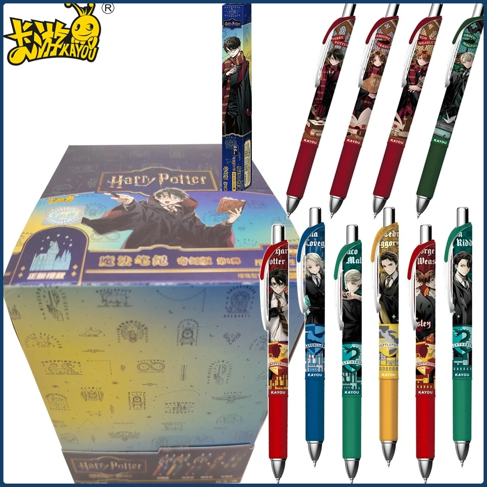 

Новая оригинальная гелевая ручка KAYOU «Гарри Поттер», слепая коробка, периферийные устройства в стиле аниме, творческая личность, студенческая шариковая ручка, подарки на день рождения