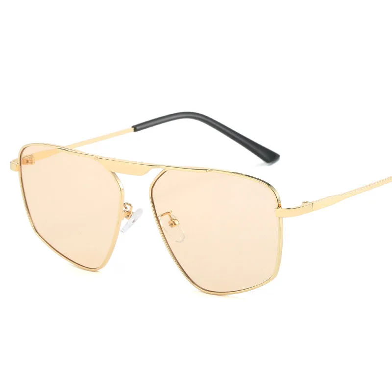 Polygon Shape Sunglasses for Women European American Style Metal Leg Men\'s Sun glasses UV Protection Outdoor Sunglasses